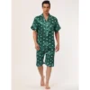 Lars Amadeus Men's Satin Pajama Set Cute Heart Print Button Down Short Sleepwear Loungewear Pjs Sets -Best Clothing Store GUEST 197d96e9 c97c 4f27 b995 424724994440