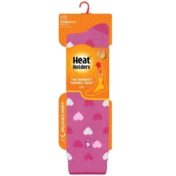 Women's Mahonia LITE™ Jacquard Hearts Long Socks| Size Women's 5-9 - Pink