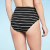 Women's Ribbed High Waist Bikini Bottom - Shade & Shore™ Black Striped -Best Clothing Store GUEST 1c4449f6 c558 4dcc ab5d 05f2aed8afa1