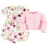 Touched By Nature Baby And Toddler Girl Organic Cotton Dress And Cardigan 2pc Set, Botanical -Best Clothing Store GUEST 1c67b6d2 f1eb 4e33 8234 30d3d0d4082b