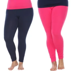 Women's Pack Of 2 Solid Leggings - One Size Fits Most - White Mark -Best Clothing Store GUEST 1d63607d 2903 4410 ae9b 8c19bb39f84a