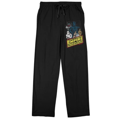 Star Wars The Empire Strikes Back Character Art Men's Black Sleep Pajama Pants 4 Star Wars The Empire Strikes Back Character Art Men's Black Sleep Pajama Pants - Image 2