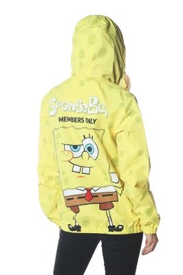 Members Only - Women's Spongebob Windbreaker Oversized Jacket 4 Members Only - Women's Spongebob Windbreaker Oversized Jacket - Image 2