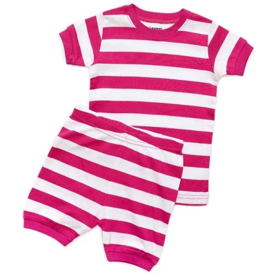 Kids Short Sleeve Striped Cotton Pajamas 13 Kids Short Sleeve Striped Cotton Pajamas - Image 11