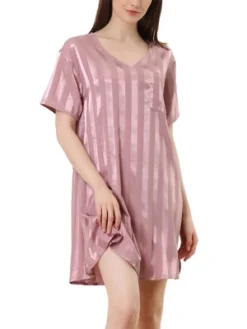 Cheibear Womens Sleepwear Pajama Dress Lounge Short Sleeve Striped Nightgown 18 Cheibear Womens Sleepwear Pajama Dress Lounge Short Sleeve Striped Nightgown -Best Clothing Store GUEST 1f083b4e 22ae 414d 98bf 9770c5d22253