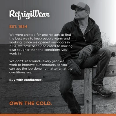 RefrigiWear Thermal Knit Lined Hoodie, Hooded Zip-Up Fleece Sweatshirt 7 RefrigiWear Thermal Knit Lined Hoodie, Hooded Zip-Up Fleece Sweatshirt - Image 5