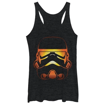 Women's Star Wars Boba Fett Halloween Jack-O'-Lantern Racerback Tank Top 5 Women's Star Wars Boba Fett Halloween Jack-O'-Lantern Racerback Tank Top - Image 3