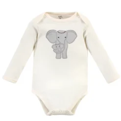 Touched By Nature Baby Girl Organic Cotton Long-Sleeve Bodysuits 5pk, Pink Elephant -Best Clothing Store GUEST 20650f43 fd26 42ee 8270 d49f19f11b20