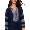 June + Vie By Roaman's Women’s Plus Size Embroidered Peasant Blouse -Best Clothing Store GUEST 210919a8 0700 4466 b2df 1f3c8e98b5d9