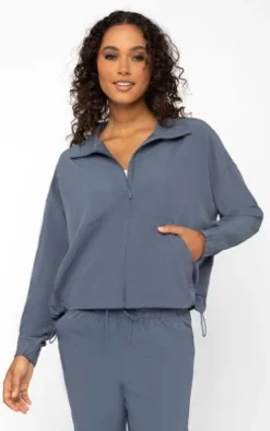 90 Degree By Reflex Womens Citylite Full Zip Jacket With Front Pockets And Side Bungee Cords -Best Clothing Store GUEST 21e04b31 c3cd 4294 bd62 679620dca22c