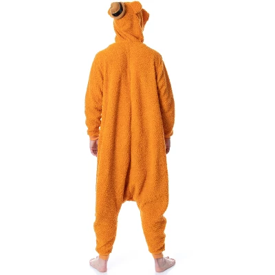 Disney The Muppets Unisex Adult Fozzie Bear Costume Plush Kigurumi Union Suit Pajama 4 Disney The Muppets Unisex Adult Fozzie Bear Costume Plush Kigurumi Union Suit Pajama - Image 2