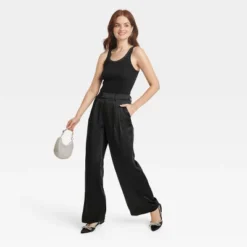 Women's High-Rise Wide Leg Satin Pants - A New Day™ 8 Women's High-Rise Wide Leg Satin Pants - A New Day™ -Best Clothing Store GUEST 2203780b 06d5 4209 abcf 2eb7208f07f0