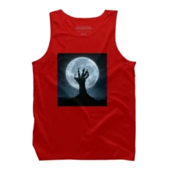 Men's Design By Humans Halloween! Zombie Hand Reaching From Grave T-Shirt By EBCD Tank Top -Best Clothing Store GUEST 22feb5aa 17d8 4541 a21a ef3a25fba58f