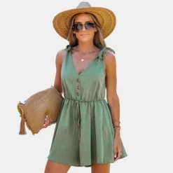 Women's Tie Strap V-Neck Romper - Cupshe 15 Women's Tie Strap V-Neck Romper - Cupshe -Best Clothing Store GUEST 2395e957 775b 4542 a70a f4ba932b2904