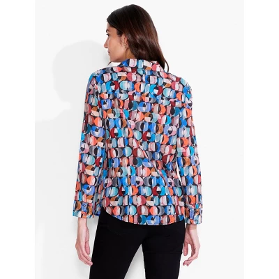 NIC + ZOE Crescent Crinkle Shirt 4 NIC + ZOE Crescent Crinkle Shirt - Image 2