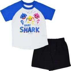 Pinkfong Baby Shark T-Shirt And Shorts Outfit Set Toddler -Best Clothing Store GUEST 24e15862 c1ba 40b2 b9e5 81622efc7e6b