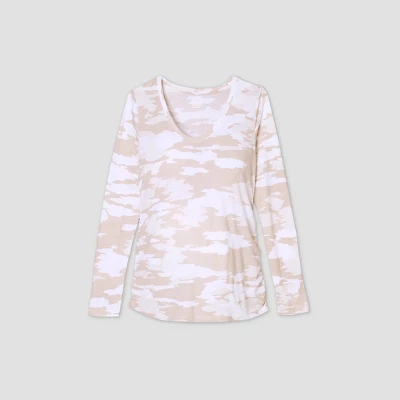 Long Sleeve Scoop Neck Side Shirred Maternity T-Shirt - Isabel Maternity By Ingrid & Isabel™ 5 Long Sleeve Scoop Neck Side Shirred Maternity T-Shirt - Isabel Maternity By Ingrid & Isabel™ - Image 3