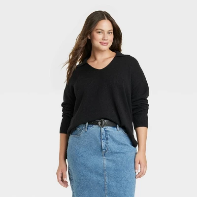 Women's V-Neck Pullover Sweater - Ava & Viv™ 5 Women's V-Neck Pullover Sweater - Ava & Viv™ - Image 3