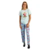 Adorable Kirby Junior Sleepwear Set With Short Sleeve Tee Shirt And Cozy Sleep Pants For Adults