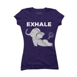 Junior's Design By Humans Exhale Elephant Beyond Yoga Meditation By JplusFunny T-Shirt -Best Clothing Store GUEST 26d9d7d0 1b31 471a 8f12 98547420e0bc