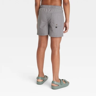 Boys' Solid Swim Trunks - Art Class™ Gray 4 Boys' Solid Swim Trunks - Art Class™ Gray - Image 2