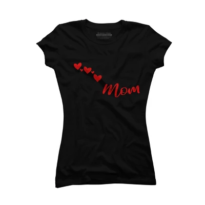 Junior's Design By Humans Forever Mom Hearts By Semir T-Shirt 4 Junior's Design By Humans Forever Mom Hearts By Semir T-Shirt - Image 2