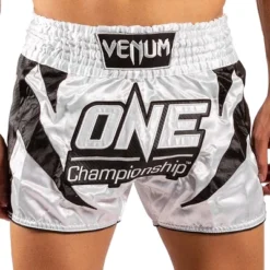 Venum One FC 3.0 Muay Thai Shorts - White/Black -Best Clothing Store GUEST 2ac6b653 976c 4690 a756 f33f78b6169d