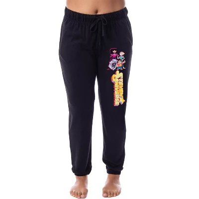 Steven Universe Womens' TV Show Characters Sleep Jogger Pajama Pants Black 5 Steven Universe Womens' TV Show Characters Sleep Jogger Pajama Pants Black - Image 3