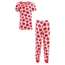 Touched By Nature Baby Girl Organic Cotton Tight-Fit Pajama Set, Poppy -Best Clothing Store GUEST 2be6059e 9a60 4a75 a6a1 2459b0ff6a18