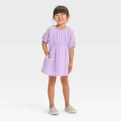 Toddler Girls' Gauze Eyelet Short Sleeve Dress - Cat & Jack™ -Best Clothing Store GUEST 2c28b3d7 8578 4797 b466 c883f5d54e11