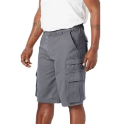 Boulder Creek By KingSize Men's Big & Tall 12" Side-Elastic Stacked Cargo Pocket Shorts -Best Clothing Store GUEST 2c313335 0162 4e37 83e7 592d1b98f5db