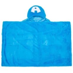 Marvel Captain America Kids' Hooded Blanket Red/Blue -Best Clothing Store GUEST 2d2fe594 213f 41fe b0dd 51fa67287853
