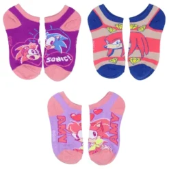 Sonic The Hedgehog Kids Tails Knuckles Amy No-Show Ankle Socks 6 Pair Pack Multicoloured -Best Clothing Store GUEST 2d8c5d1c c4d1 4deb bacc 1314c65623ec