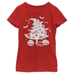 Girl's The Nightmare Before Christmas Character Christmas Tree T-Shirt -Best Clothing Store GUEST 2daf0a2d 71f6 4727 b51e 1cba24cd4a28