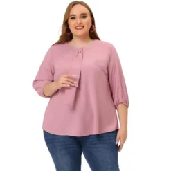 Agnes Orinda Women's Plus Size Work Round Neck Ruffle Chiffon Blouse Top -Best Clothing Store GUEST 2fd2fd3a 84fc 4bbb 9320 6cd43840d4de