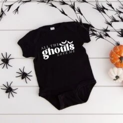 The Juniper Shop All The Ghouls Love Me Baby Bodysuit