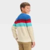 Boys' Colorblock Pullover Sweater - Cat & Jack™ Blue 2 Boys' Colorblock Pullover Sweater - Cat & Jack™ Blue -Best Clothing Store GUEST 30ea053d daeb 4711 b640 a0c11d64ca1f