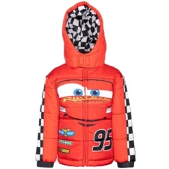Disney Pixar Cars Lightning McQueen Winter Coat Puffer Jacket Little Kid -Best Clothing Store GUEST 3101bb47 064b 42fa 8da6 997f85d64f9d