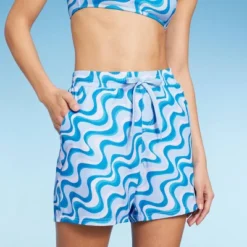 Women's 5" Board Swim Shorts - Wild Fable™ Multi Blue Swirl Print -Best Clothing Store GUEST 31d50ee2 833a 4bc7 ab94 e162d7befcf4