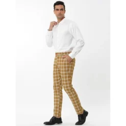 Lars Amadeus Men's Plaid Dress Pants Slim Fit Business Checked Trousers 11 Lars Amadeus Men's Plaid Dress Pants Slim Fit Business Checked Trousers -Best Clothing Store GUEST 31f976be d815 4ff3 8e7d b1d4b4fb62e8