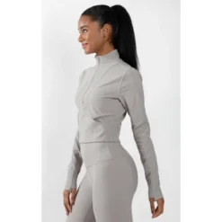 90 Degree By Reflex Interlink Ribbed Half Zip Long Sleeve Crop Top -Best Clothing Store GUEST 333464a1 a89a 4ee3 88ce f2fce2bdd26e