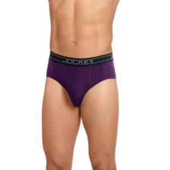 Jockey Men's Lightweight Cotton Blend Brief - 5 Pack