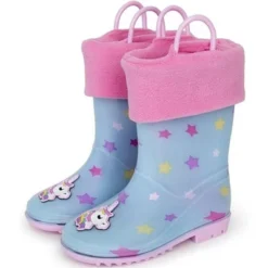 Addie & Tate Boys And Girls Rain Boots With Sock, Kids Rubber Boots -Best Clothing Store GUEST 35d848ed 5f2b 436e 9cda b5edd432ed71
