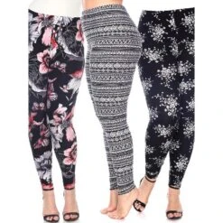 Women's Pack Of 3 Plus Size Leggings - One Size Fits Most Plus - White Mark 34 Women's Pack Of 3 Plus Size Leggings - One Size Fits Most Plus - White Mark -Best Clothing Store GUEST 368c54fc 6a85 43e7 9c9b 67aa056a4c34