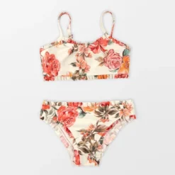 Girl's Ruffled Mid Rise Bikini Set - Cupshe -Best Clothing Store GUEST 36e2936d dfa2 4d86 ba27 9810fa76cfe1