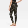 Women's Foil Print Reindeer Seamless Fleece Lined Leggings - Wondershop™ Black/Gold -Best Clothing Store GUEST 37c62bff c5c1 4292 abc3 cce61cbbd828