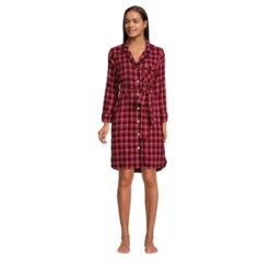 Lands' End Women's Plus Size 3/4 Sleeve Flannel Sleepshirt Nightgown -Best Clothing Store GUEST 3998f9b4 1699 4083 ac98 6b6a78a789ea