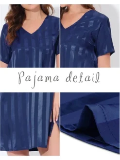 Cheibear Womens Sleepwear Pajama Dress Lounge Short Sleeve Striped Nightgown 13 Cheibear Womens Sleepwear Pajama Dress Lounge Short Sleeve Striped Nightgown -Best Clothing Store GUEST 3a2cf204 4b7f 46c6 9cbe 666168a41f4d