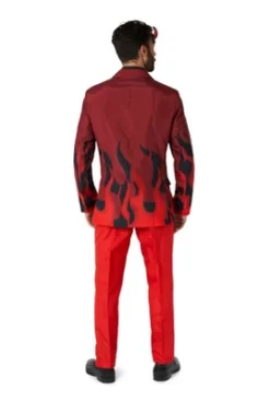 Suitmeister Men's Halloween Costume - Devil Costume Suit - Black And Red