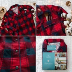 Women's Soft Warm Flannel Sleep Shirt, Button Down Boyfriend Nightgown -Best Clothing Store GUEST 3baa7b3a 26f1 4d18 bb62 0d68b5c525f0